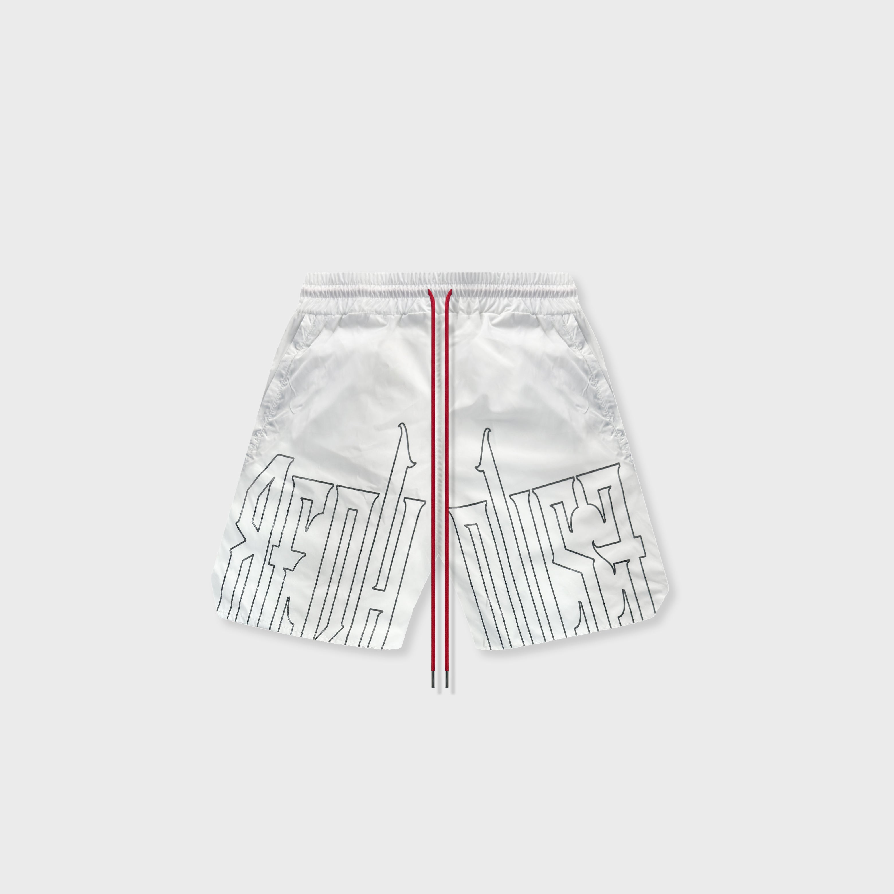 ЯH LOGO WHITE SHORTS
