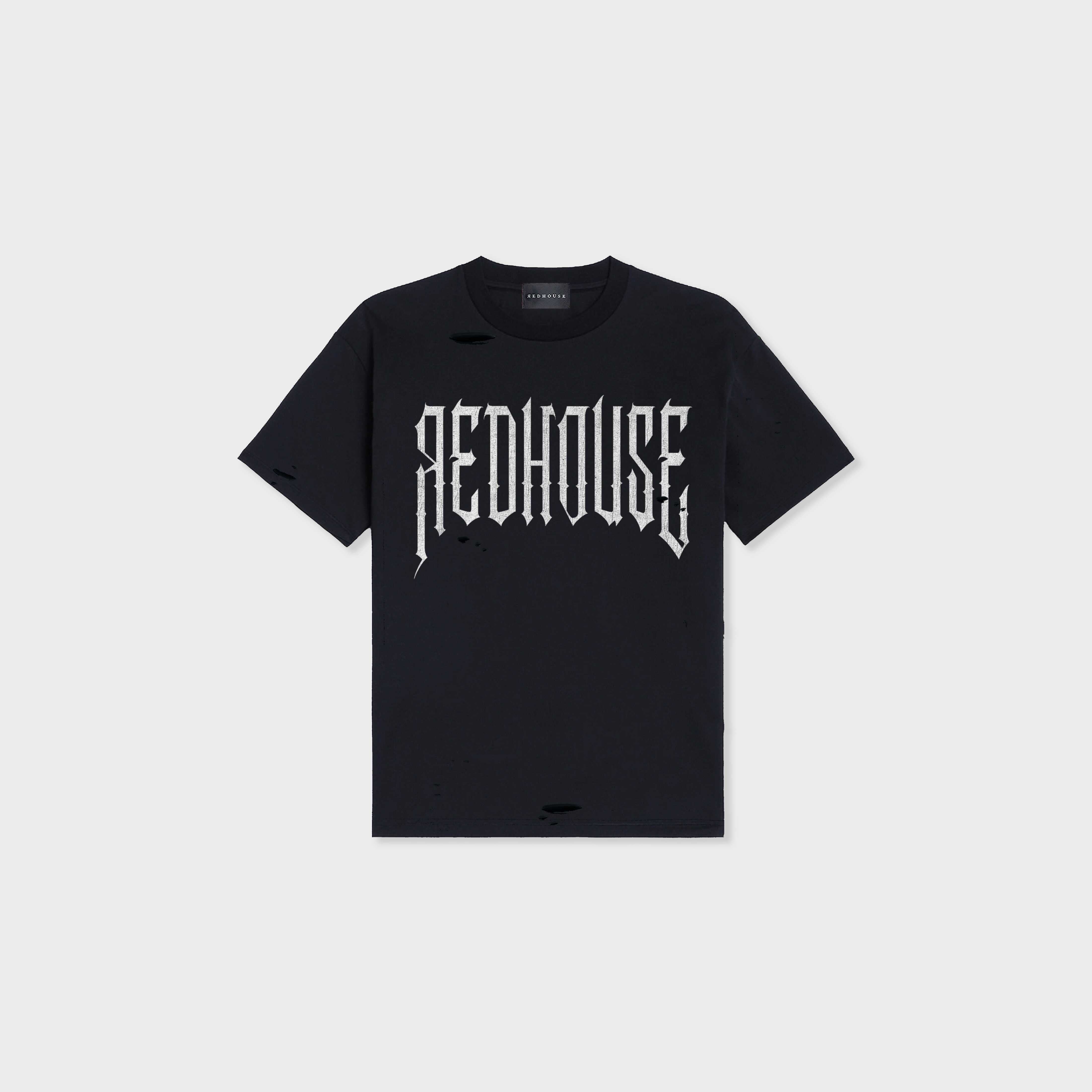 ЯH REGULAR RIPPED BLACK TEE II