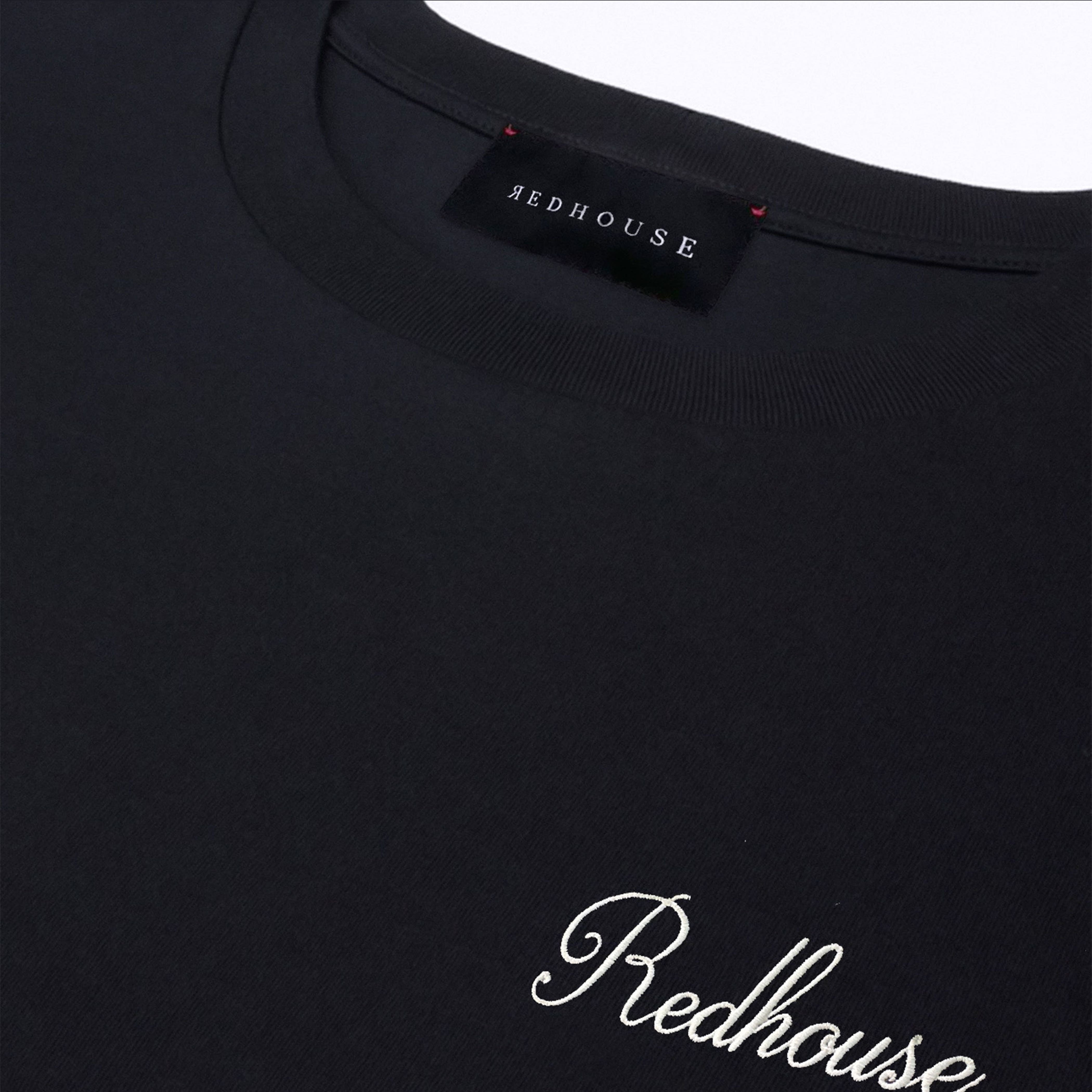 ЯEDHOUSE SIGNATURE BLACK TEE