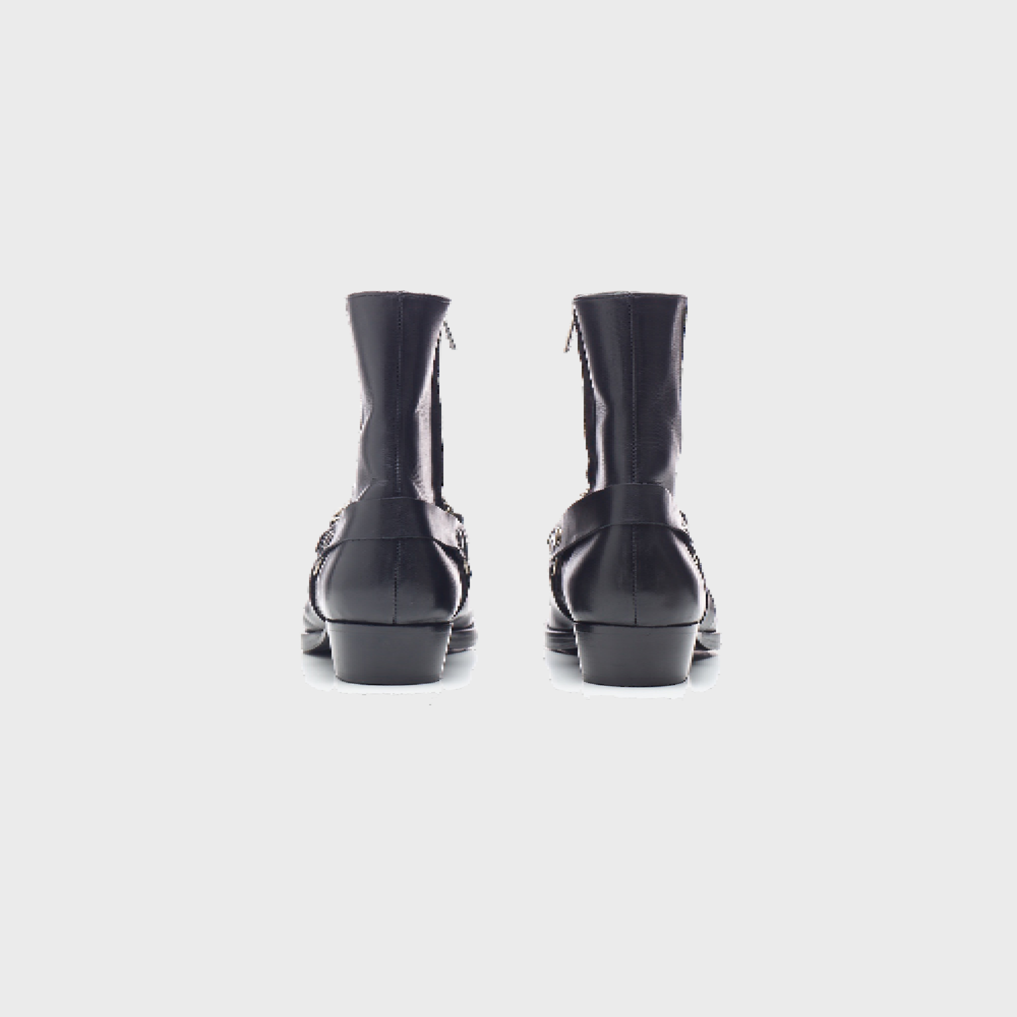 ЯH LEATHER BLACK BOOTS