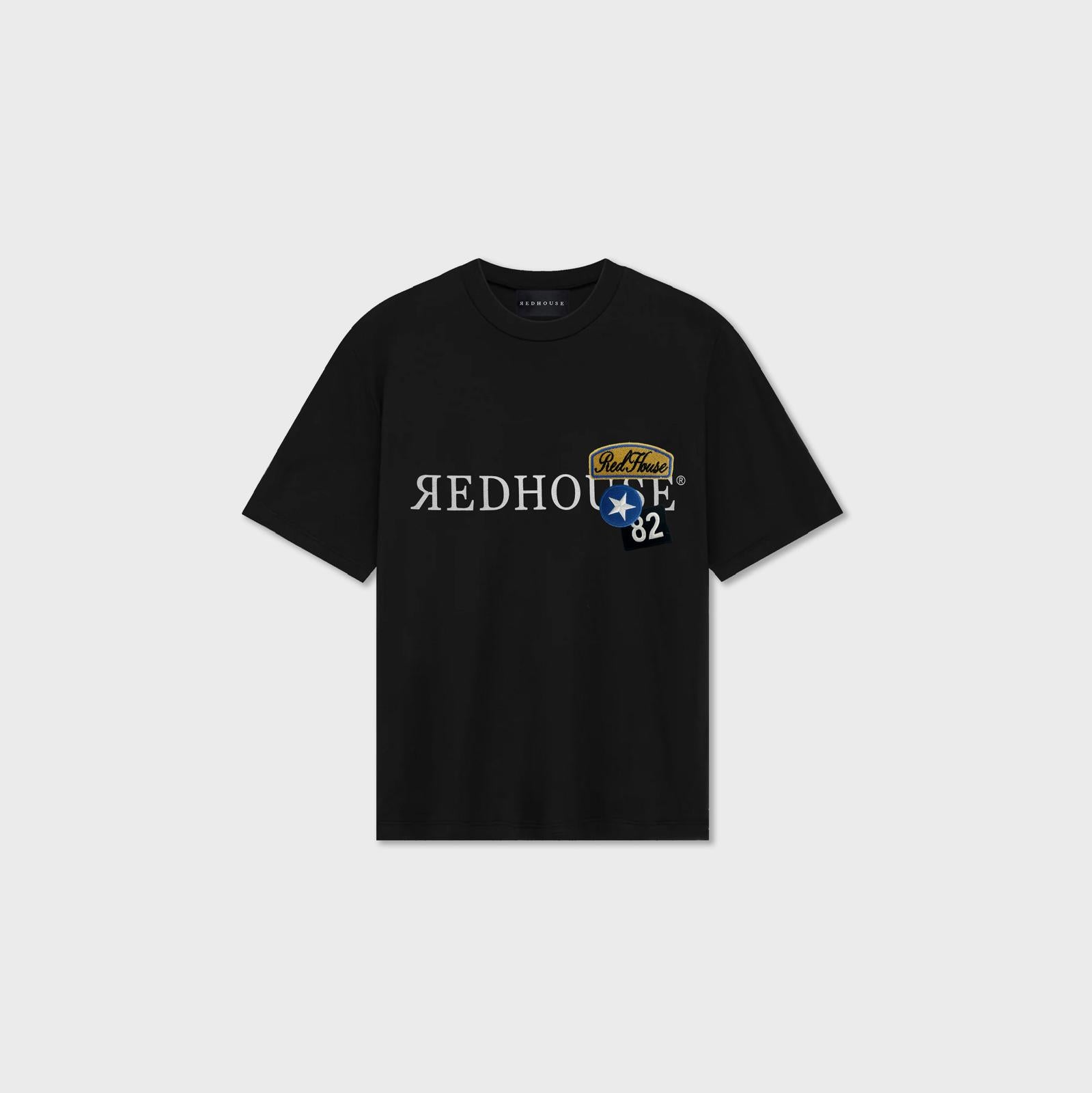 ЯH REGULAR PATCH BLACK TEE