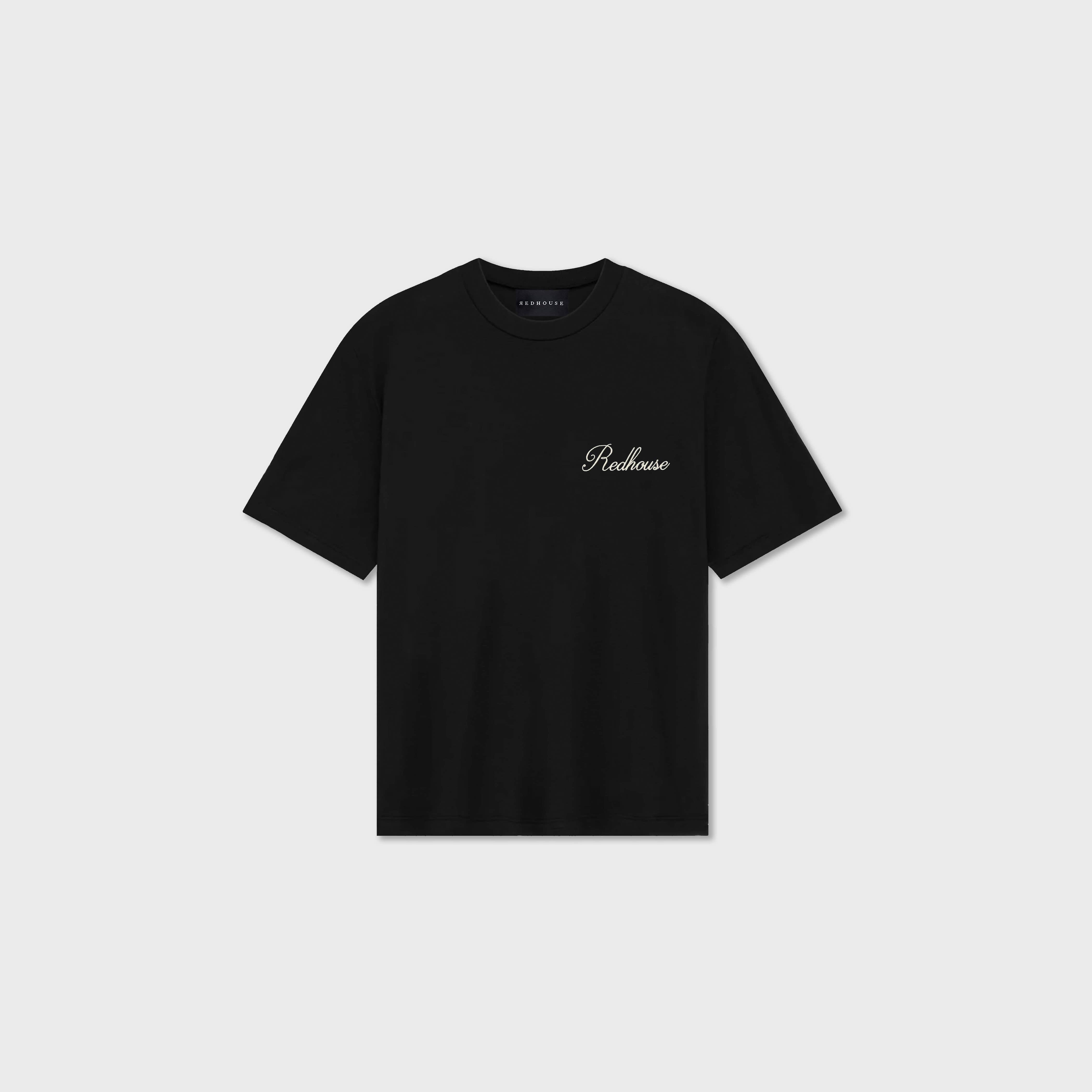 ЯEDHOUSE SIGNATURE BLACK TEE