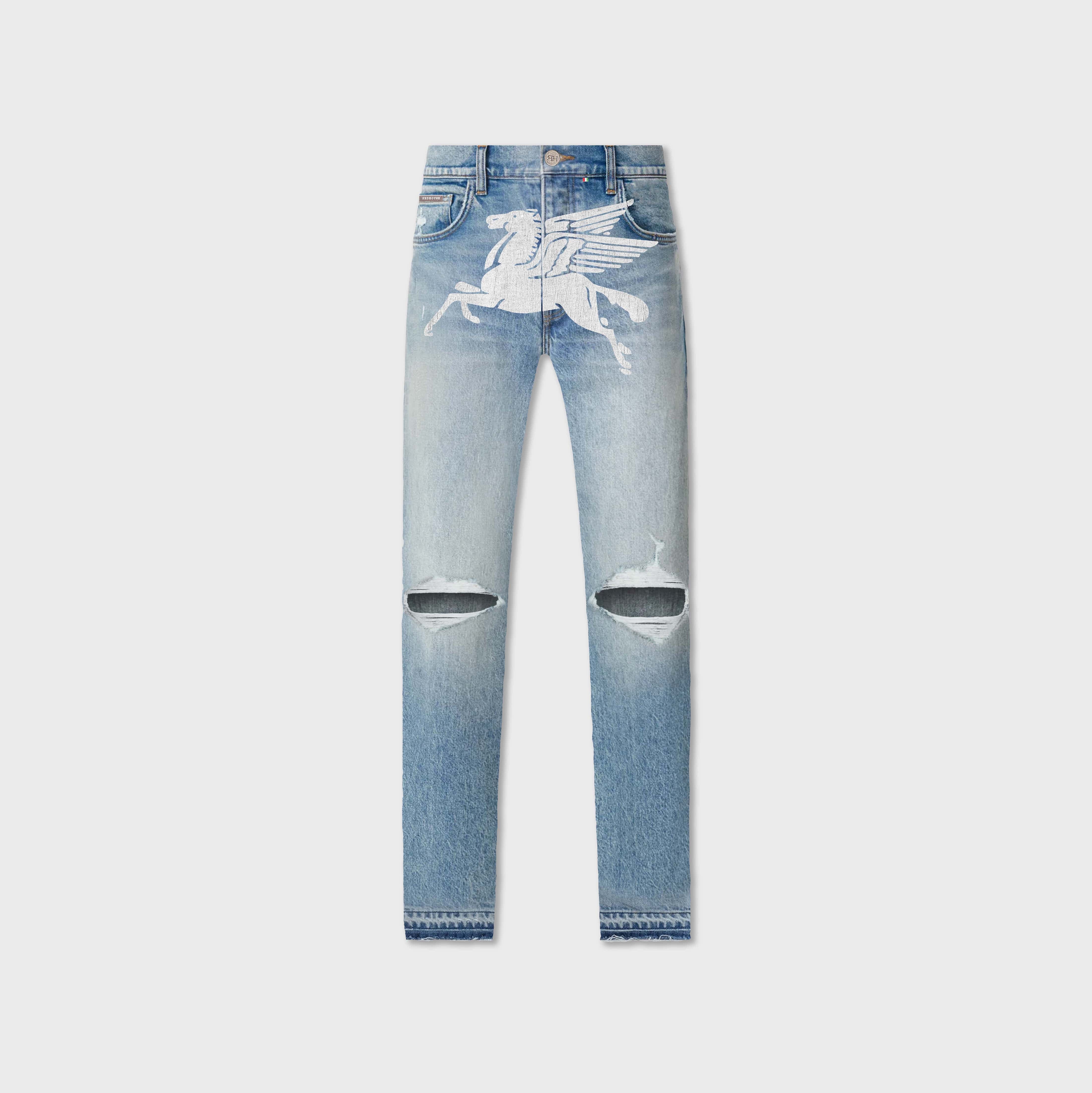 ЯH PEGASUS BLUE STRAIGHT DENIM