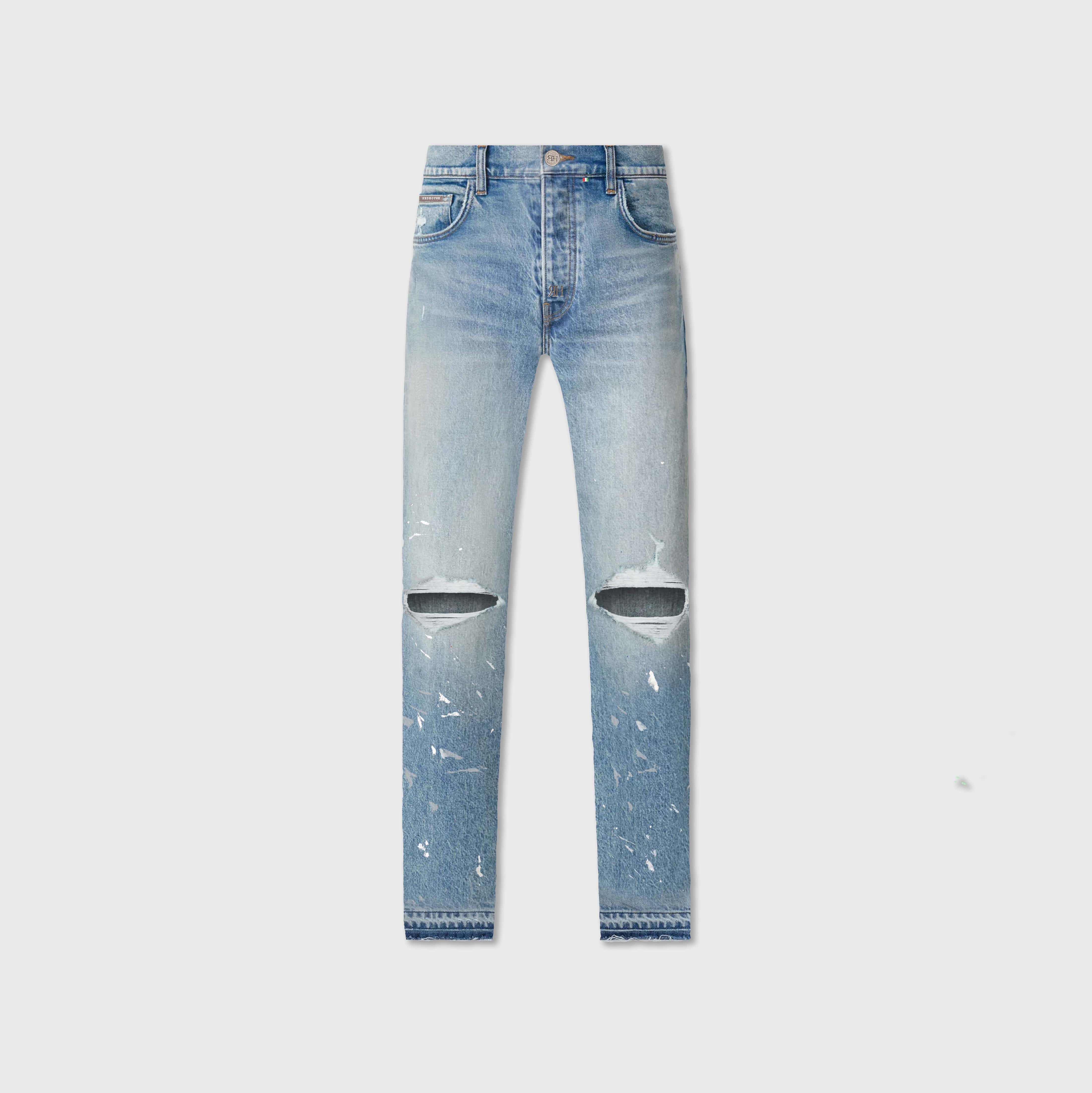 ЯH BLEACH BLUE STRAIGHT DENIM