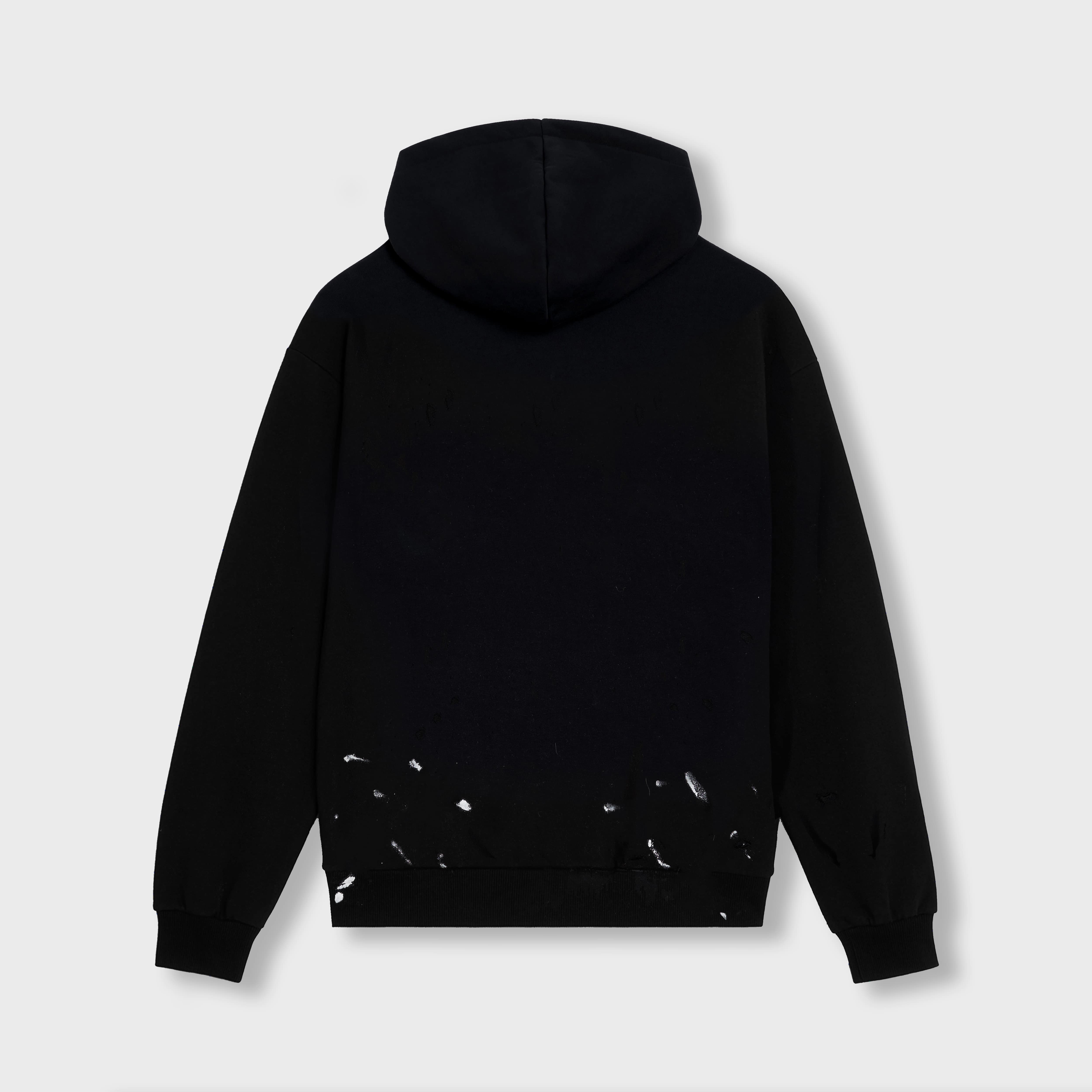 ЯH FUR PATCH HOODIE