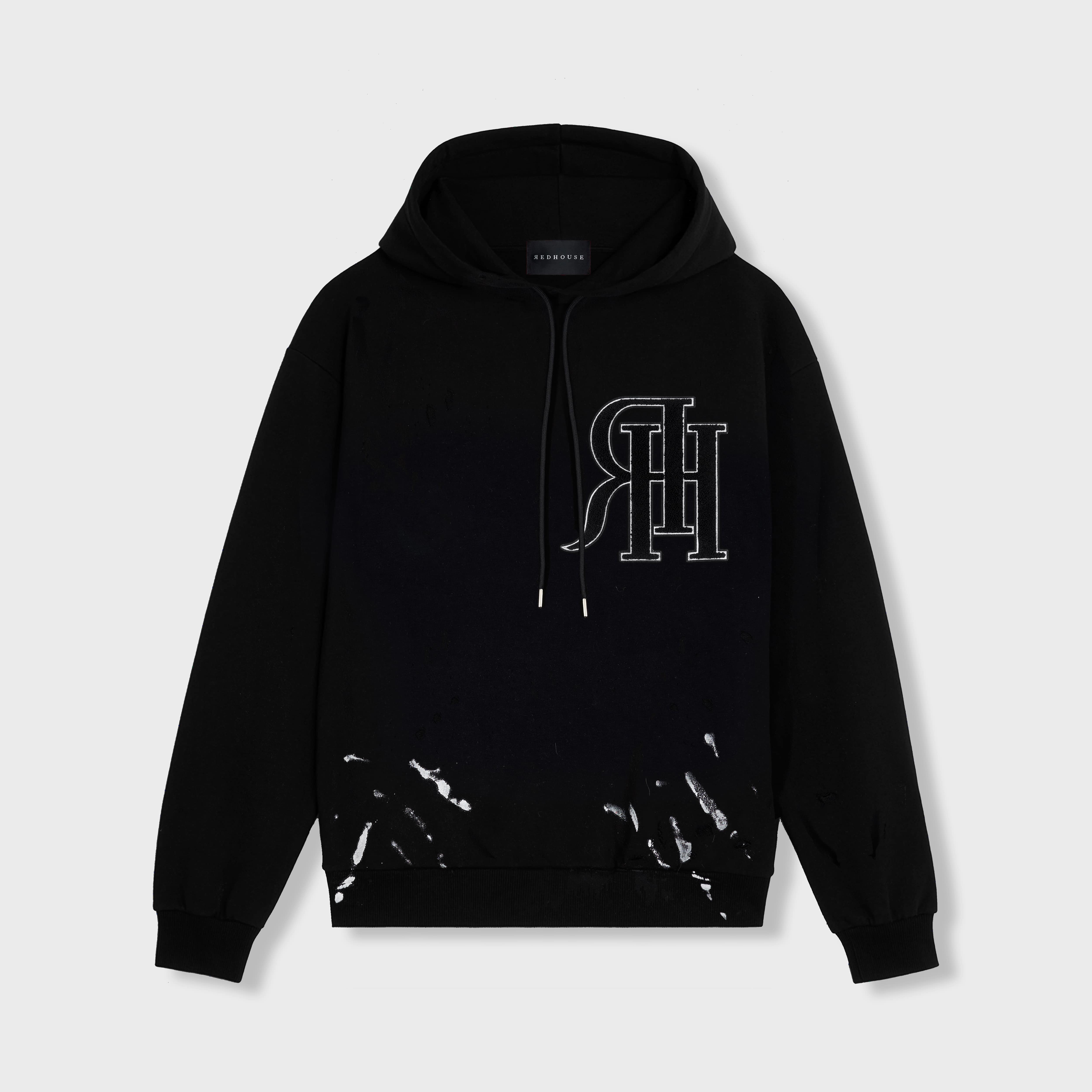ЯH FUR PATCH HOODIE