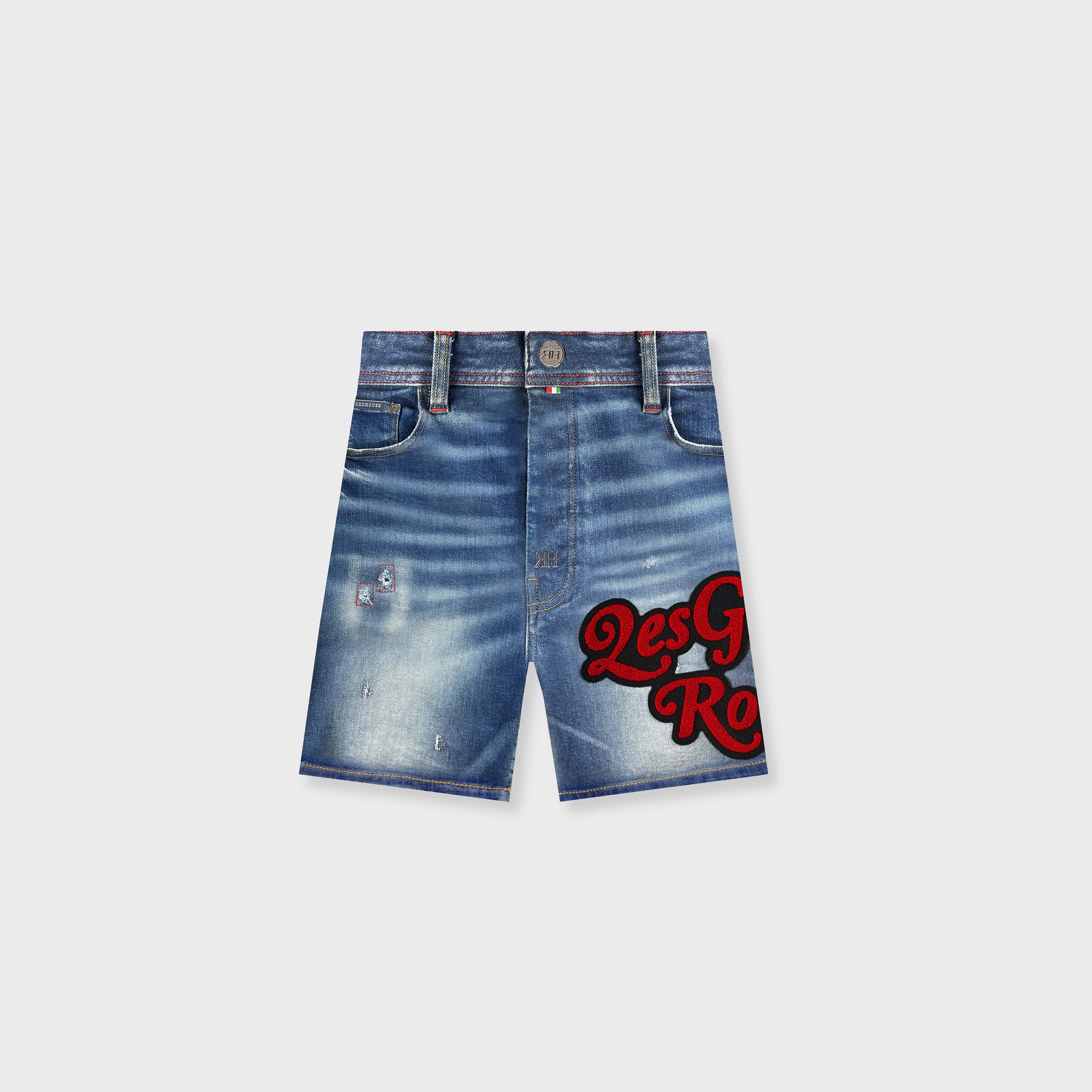 ЯH LGR DENIM SHORTS | MID BLUE