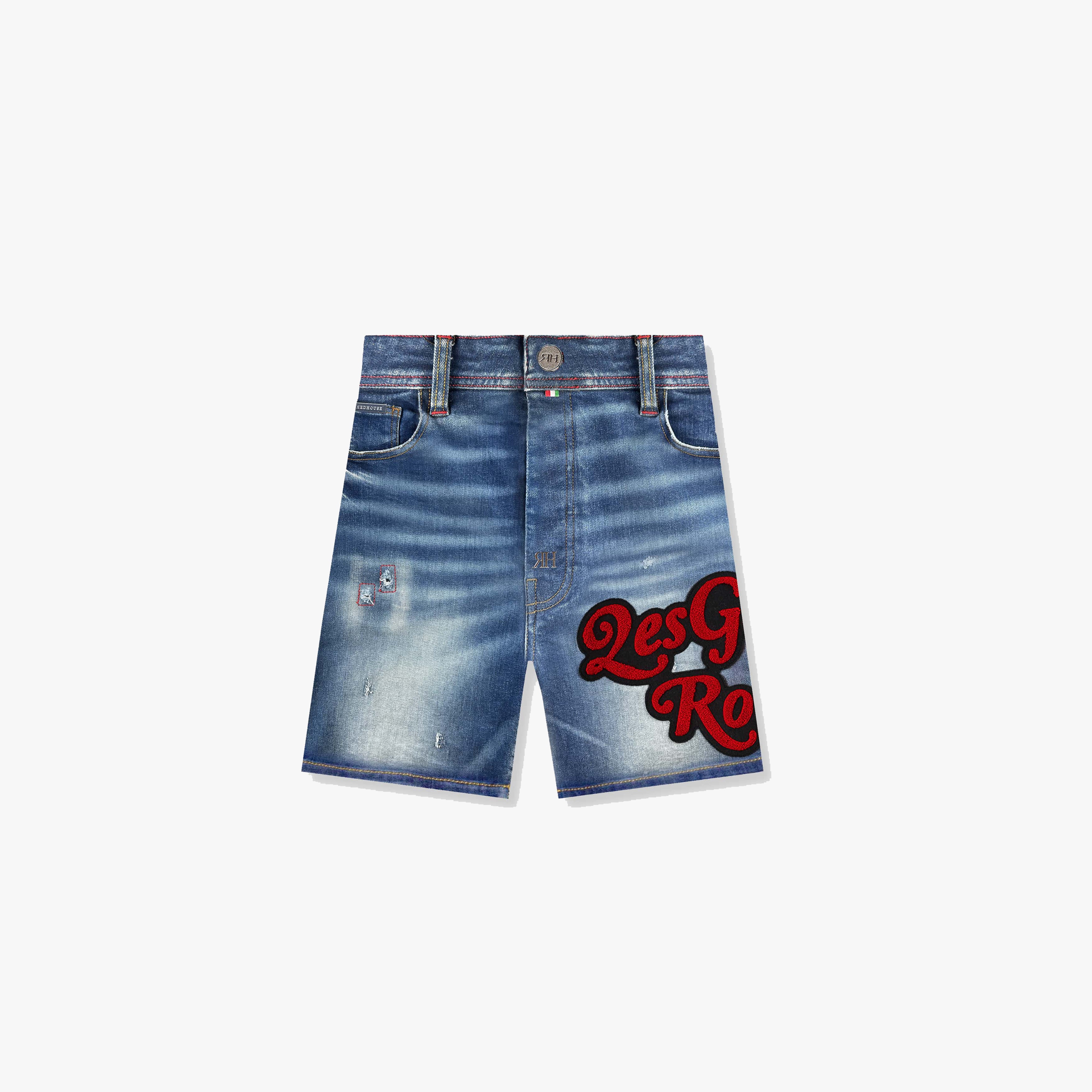 ЯH LGR DENIM SHORTS | MID BLUE