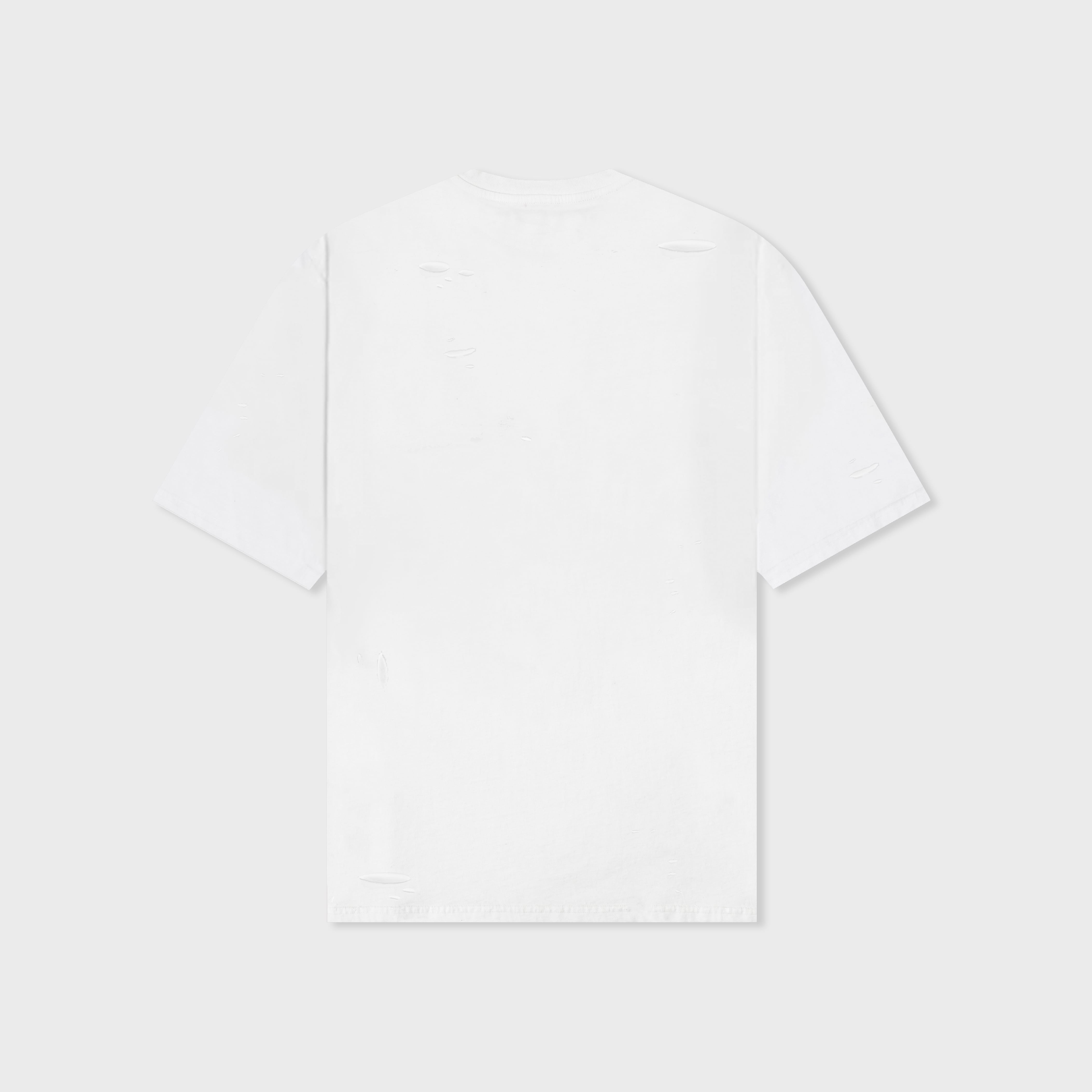 ЯH RIPPED WHITE TEE