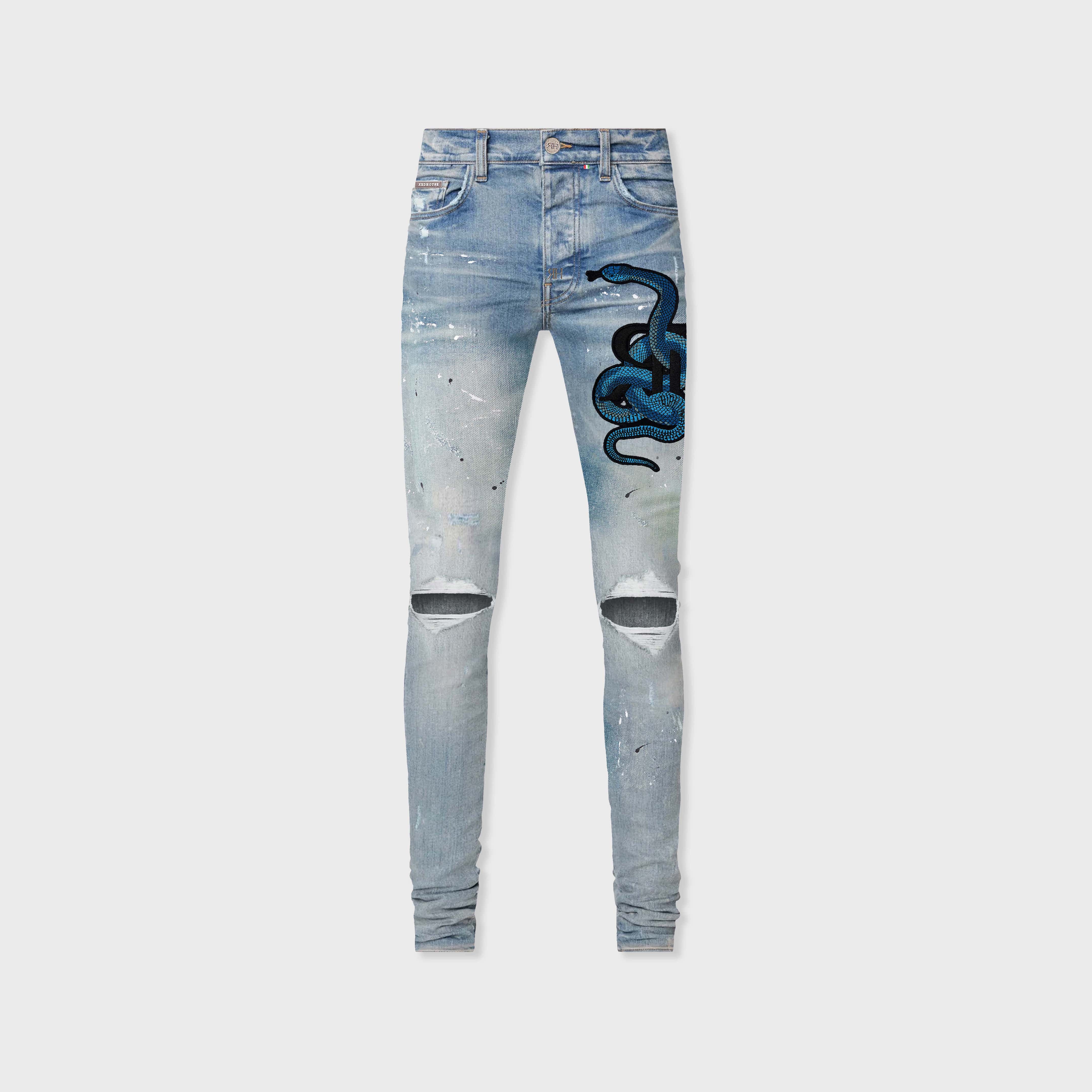 ЯH SNAKE III SLIM DENIM