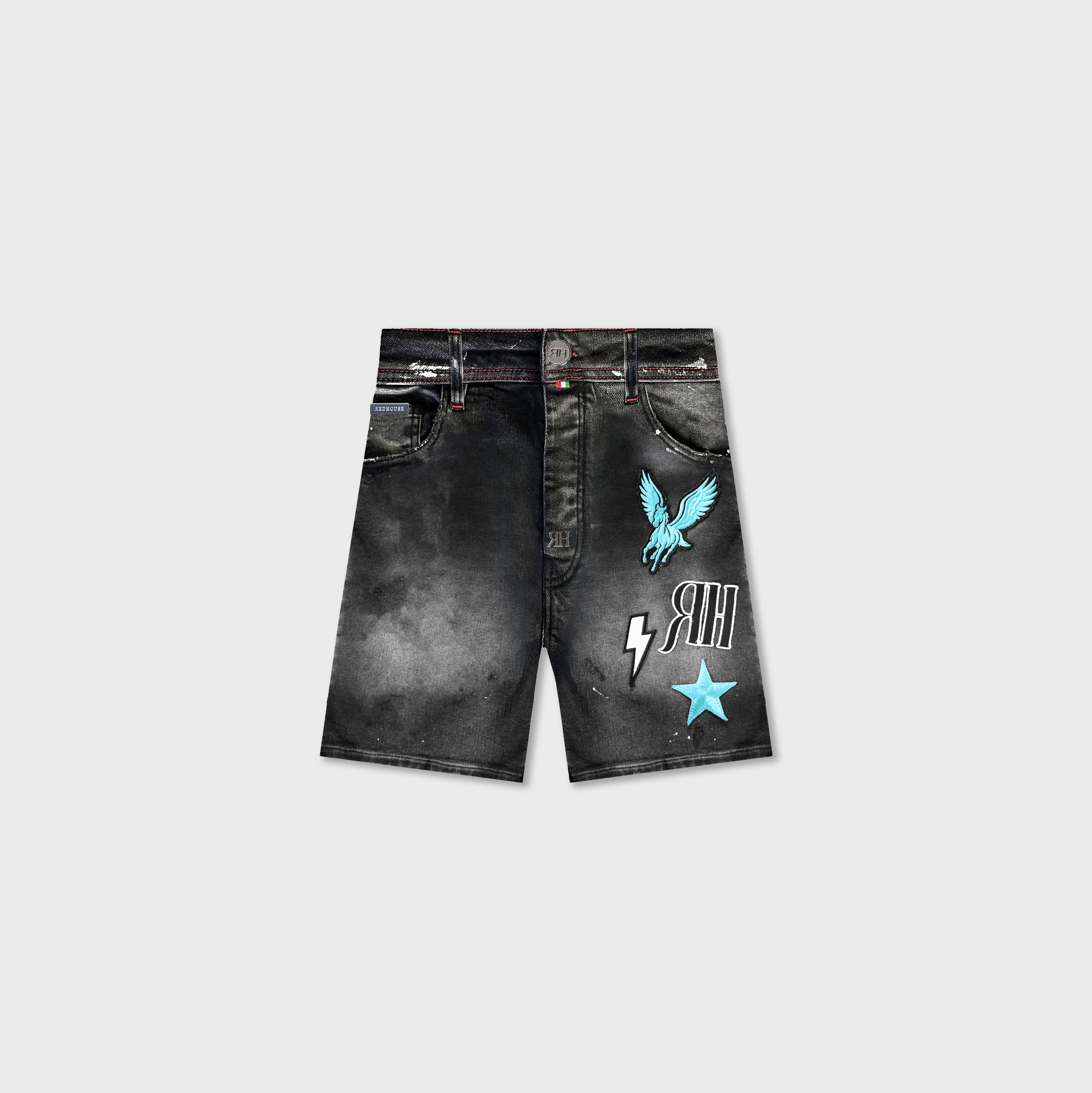 ЯH PEGASUS SHORTS | AGED BLACK