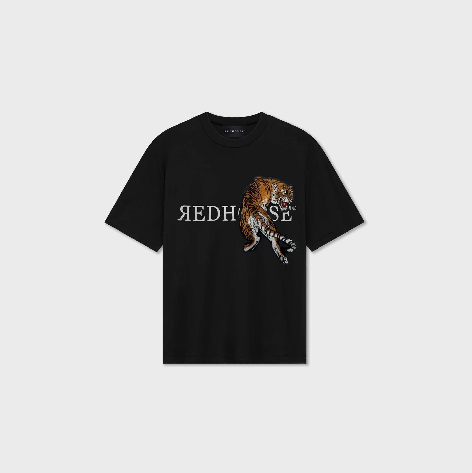 ЯH REGULAR TIGER BLACK TEE