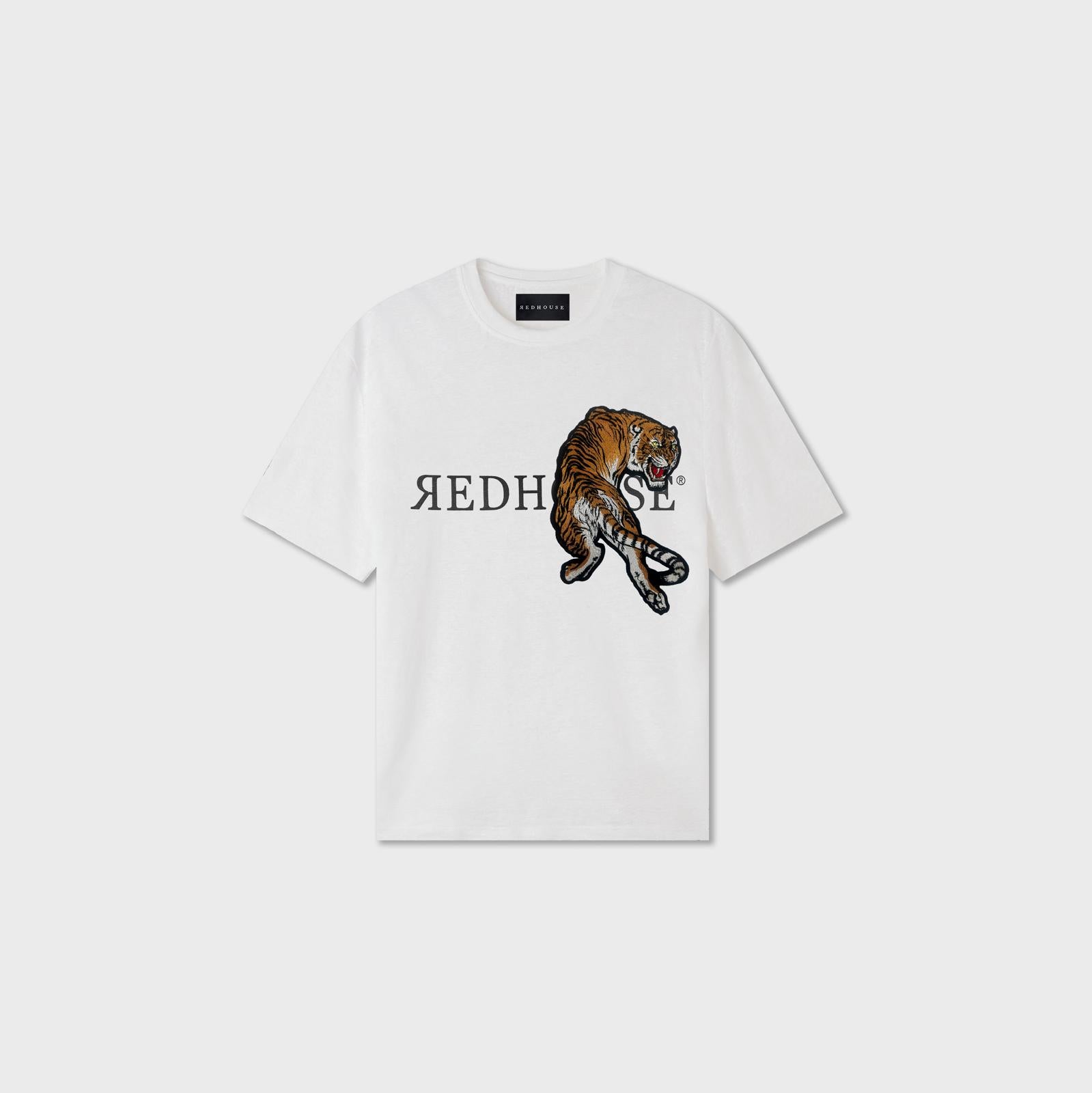ЯH REGULAR TIGER WHITE TEE