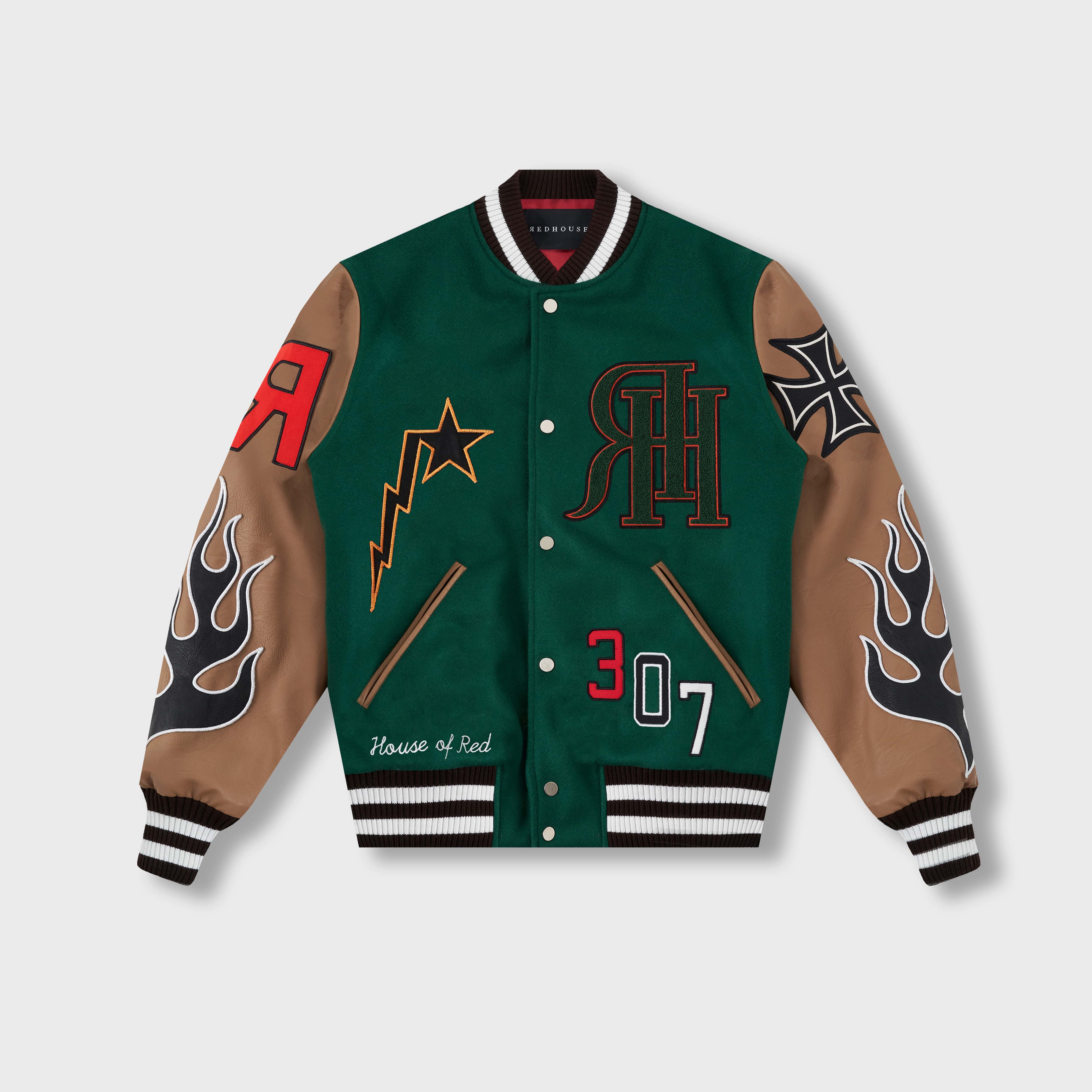 ЯH LES GARÇONS ROUGES II VARSITY JACKET