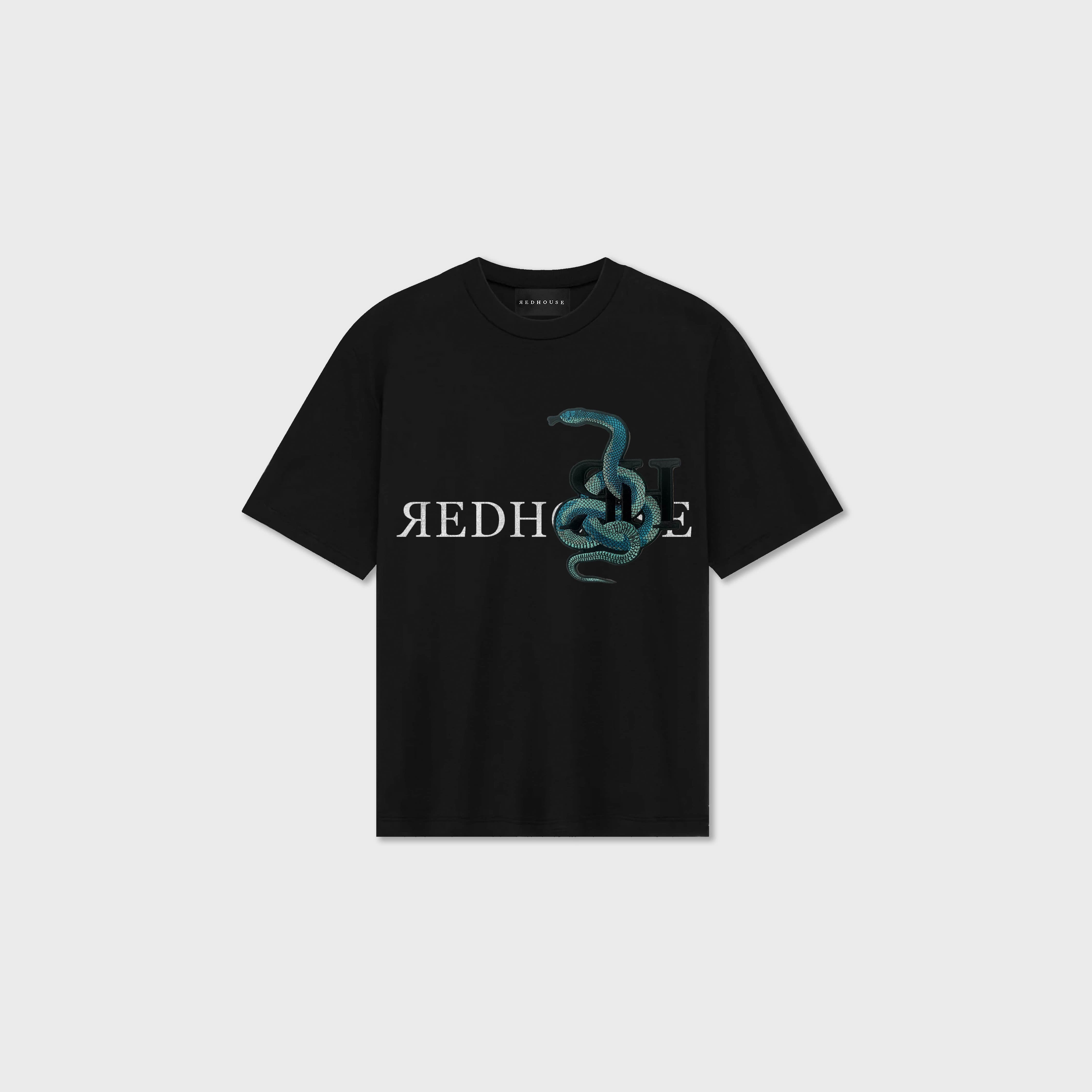 ЯH GREEN SNAKE BLACK TEE