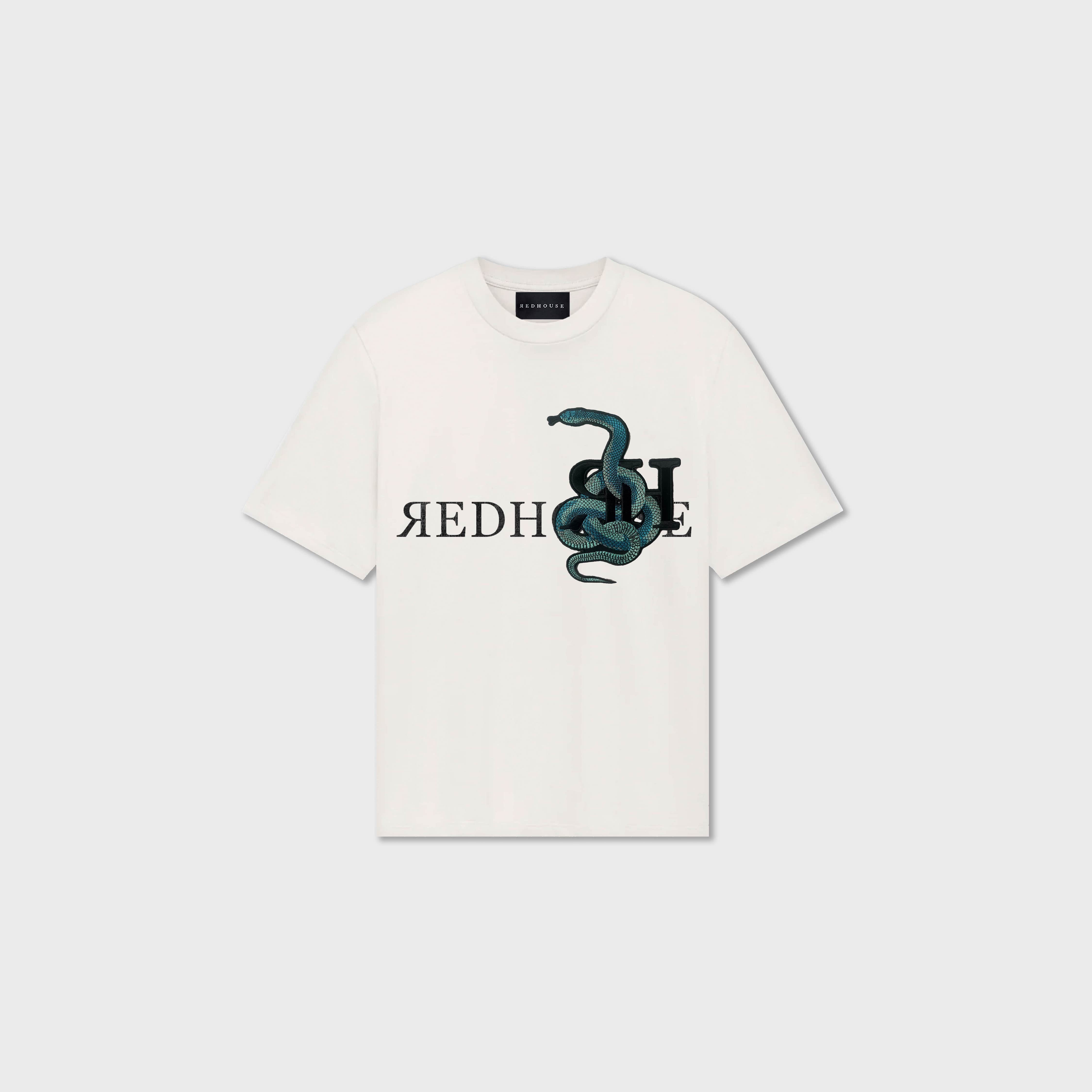 ЯH GREEN SNAKE WHITE TEE