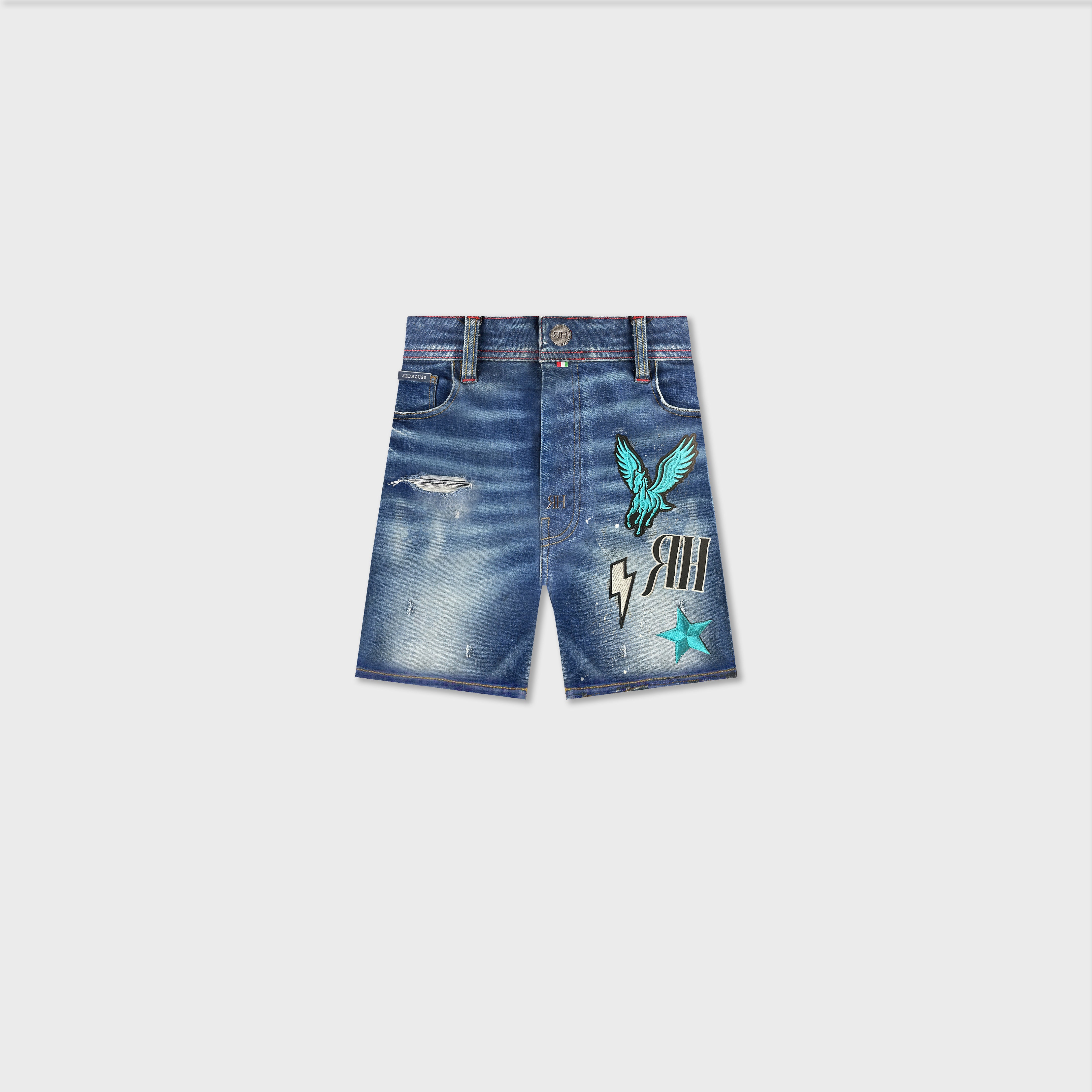 ЯH PEGASUS SHORTS | MID BLUE