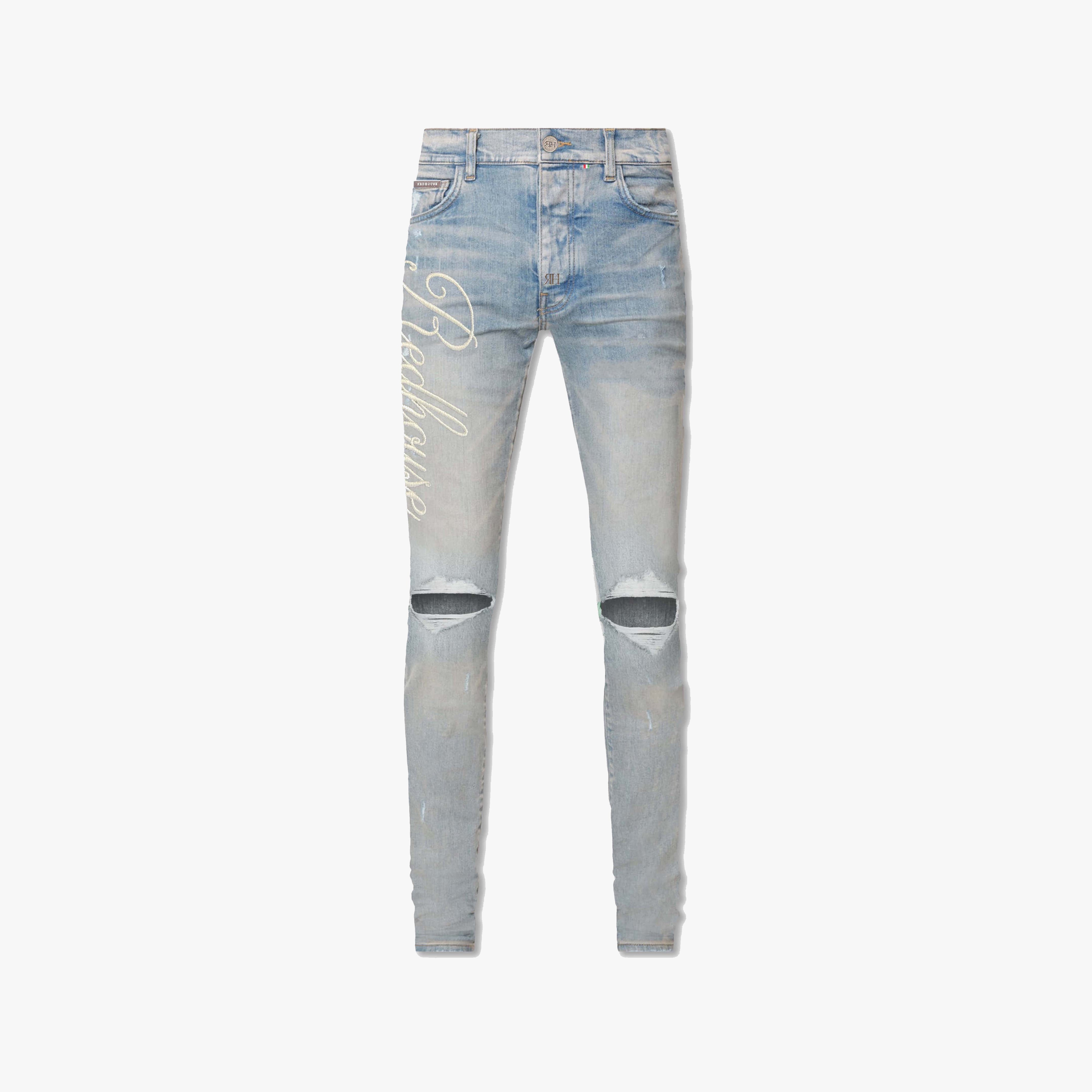 ЯH LOGO SLIM DENIM