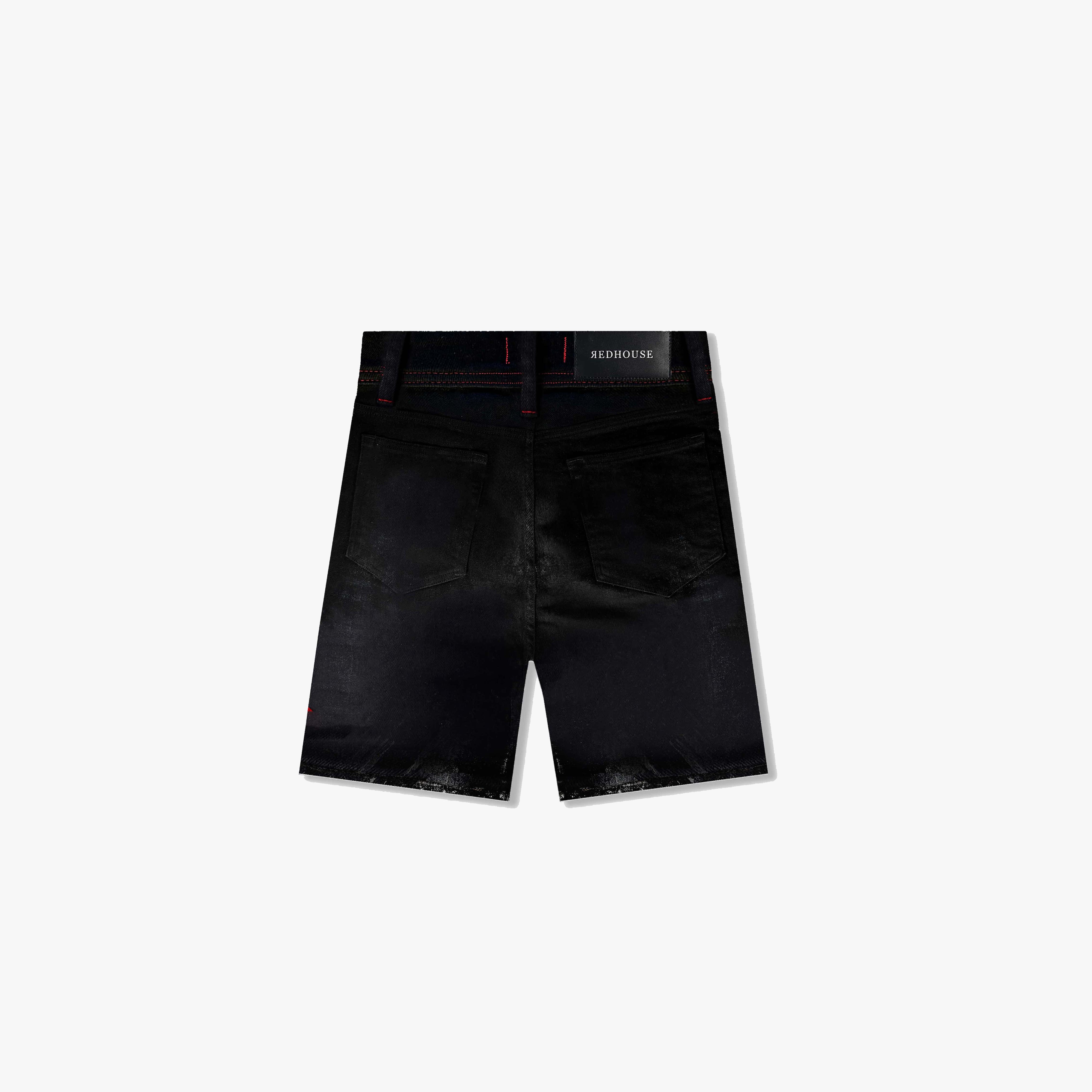 ЯH MIX PATCHWORK SHORTS | AGED BLACK