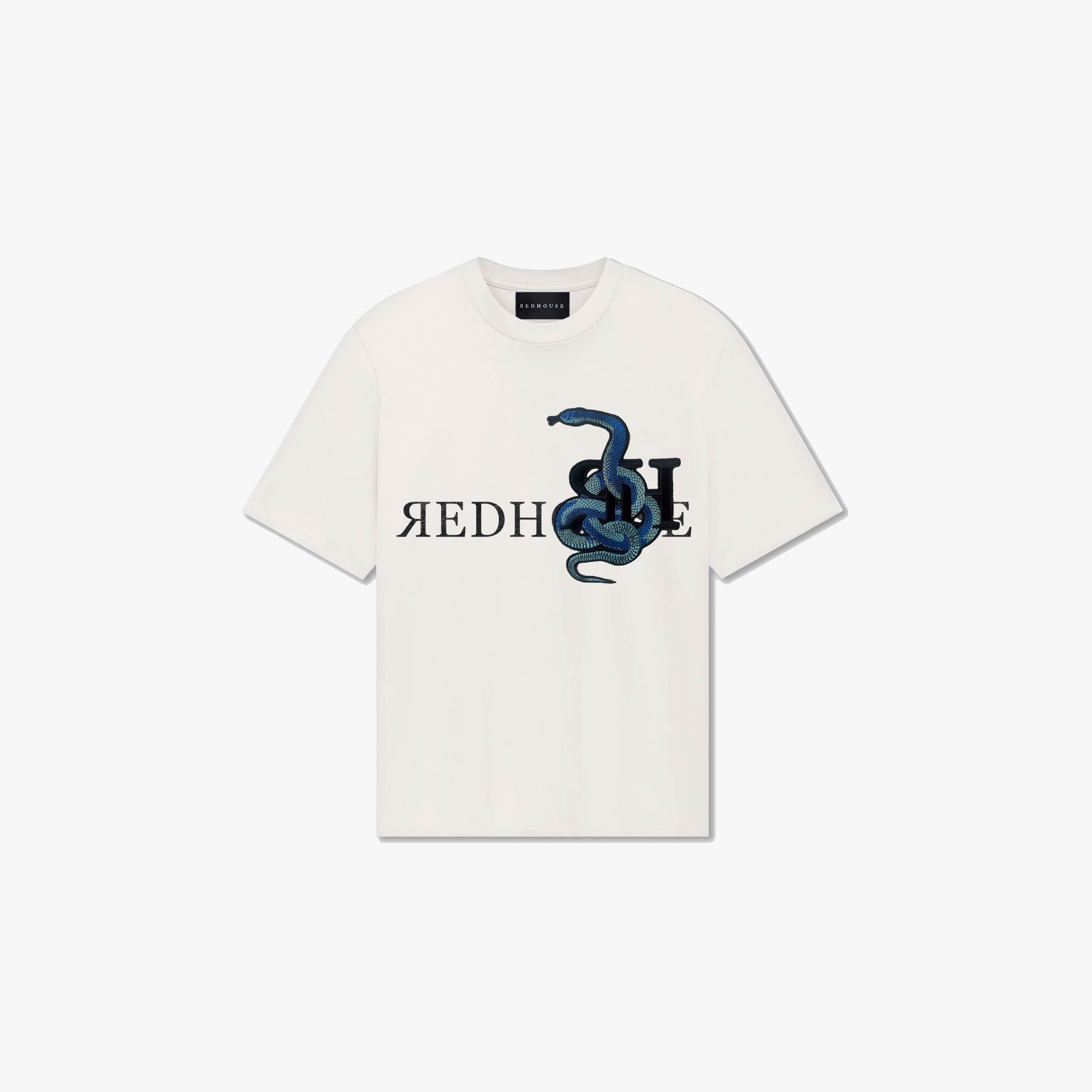 ЯH BLUE SNAKE WHITE TEE