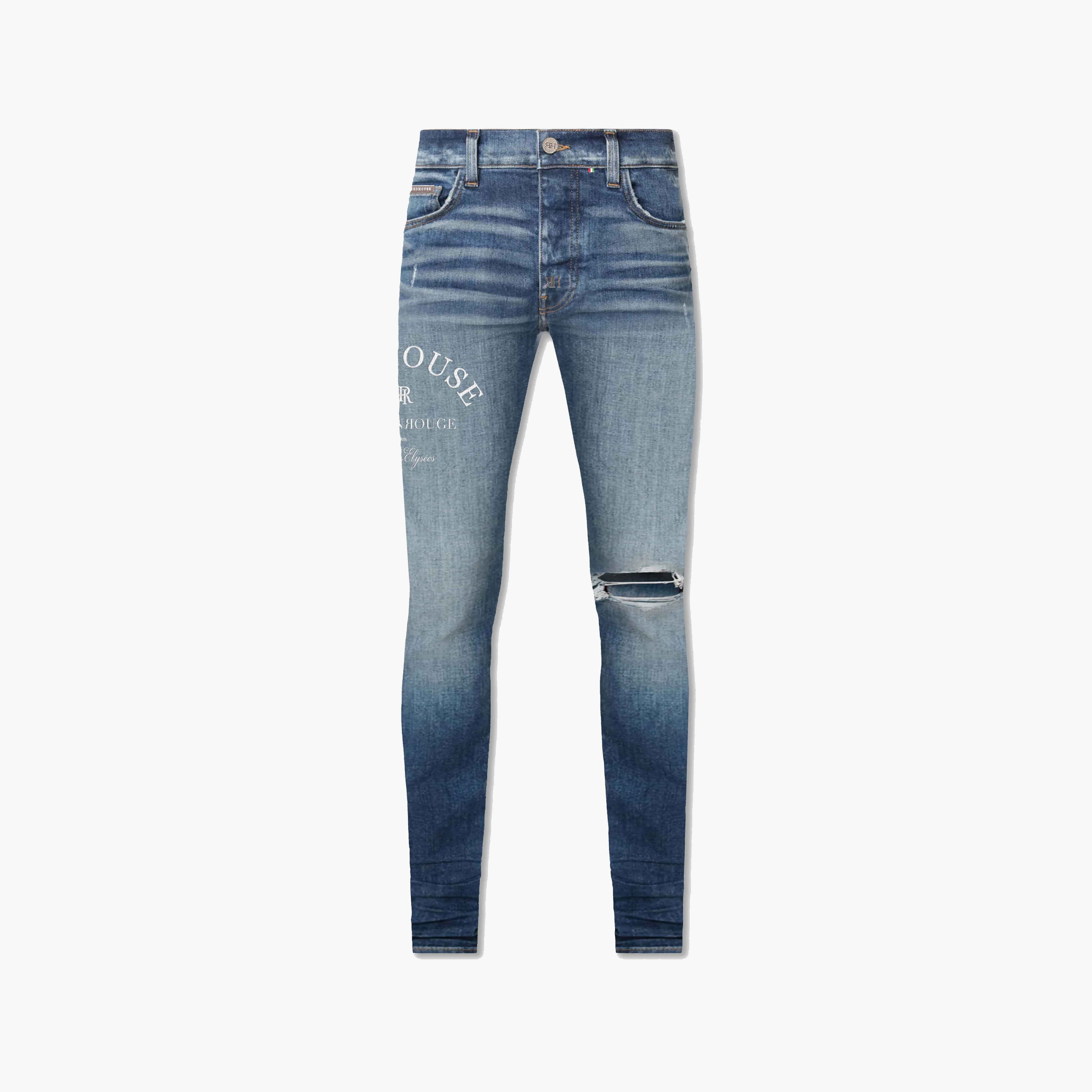 ЯH CHAMPS ELYSEES BLUE SLIM DENIM
