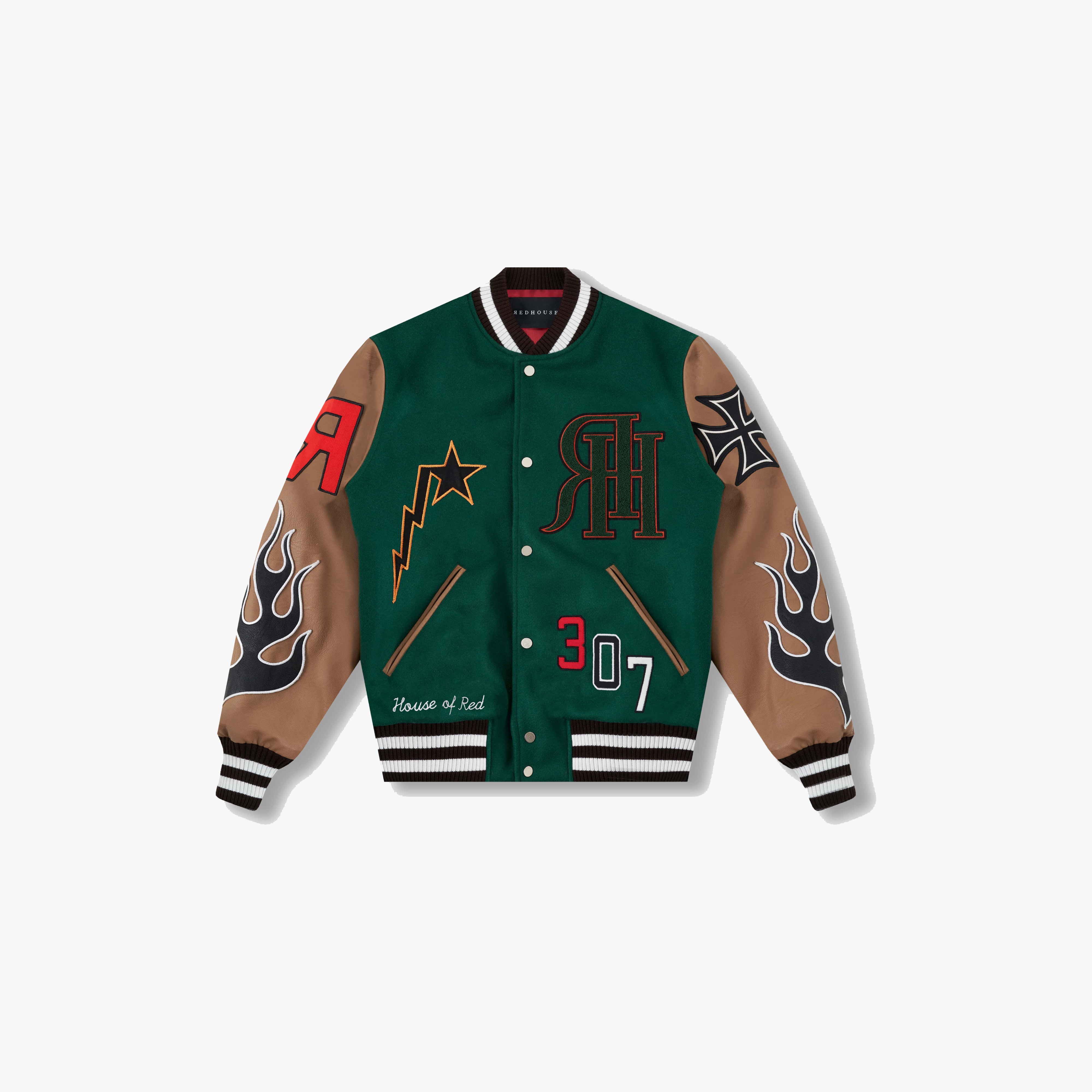 ЯH LES GARÇONS ROUGES II VARSITY JACKET