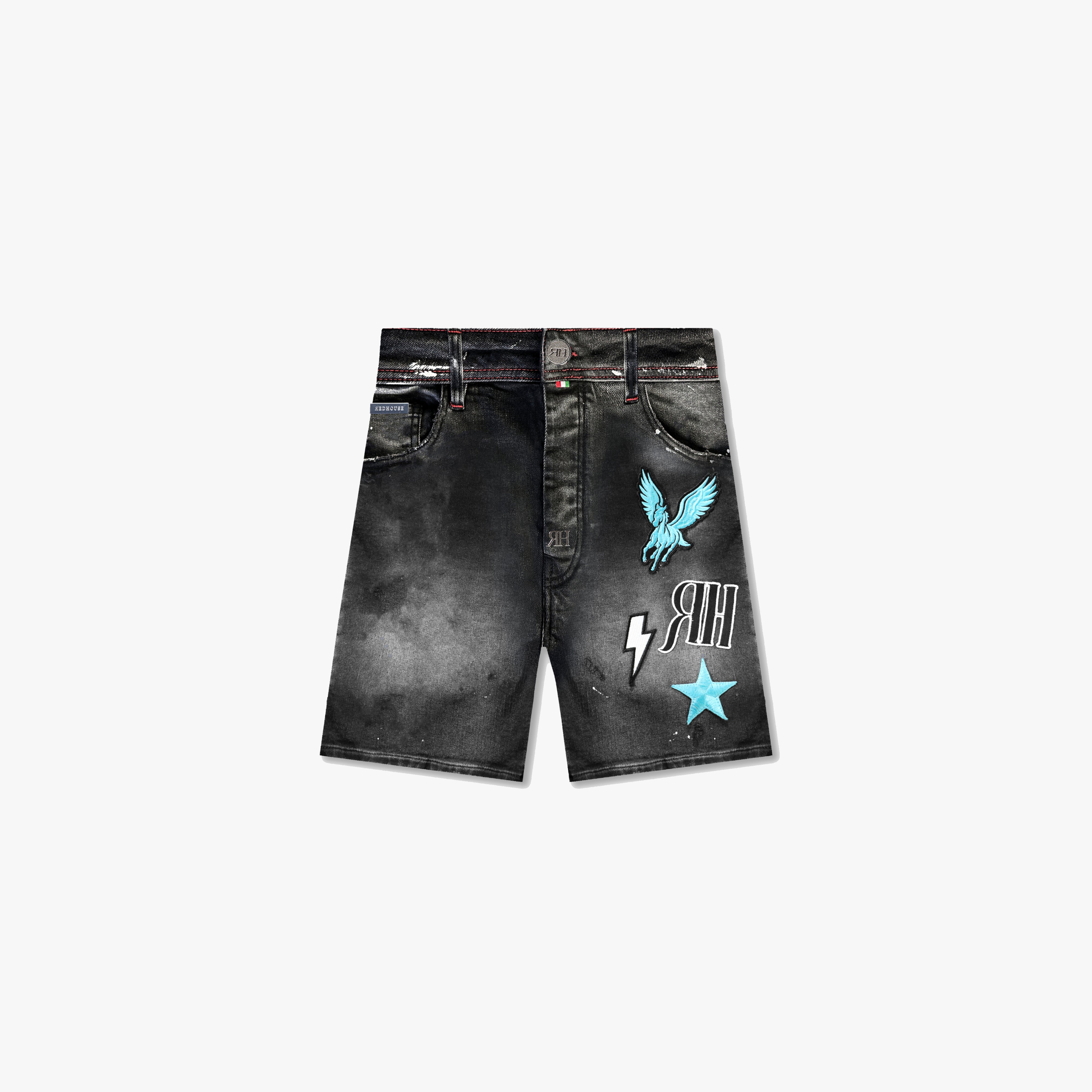 ЯH PEGASUS SHORTS | AGED BLACK